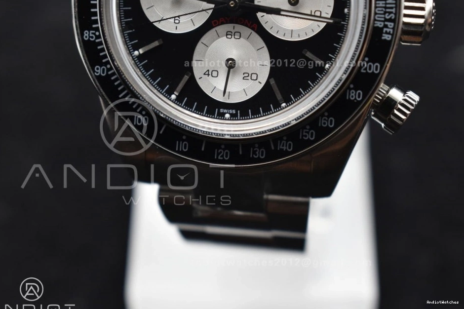 Bracelet 825 Comfortable on Black Daytona SS Best SS White A Edition Dial ADGF 0830